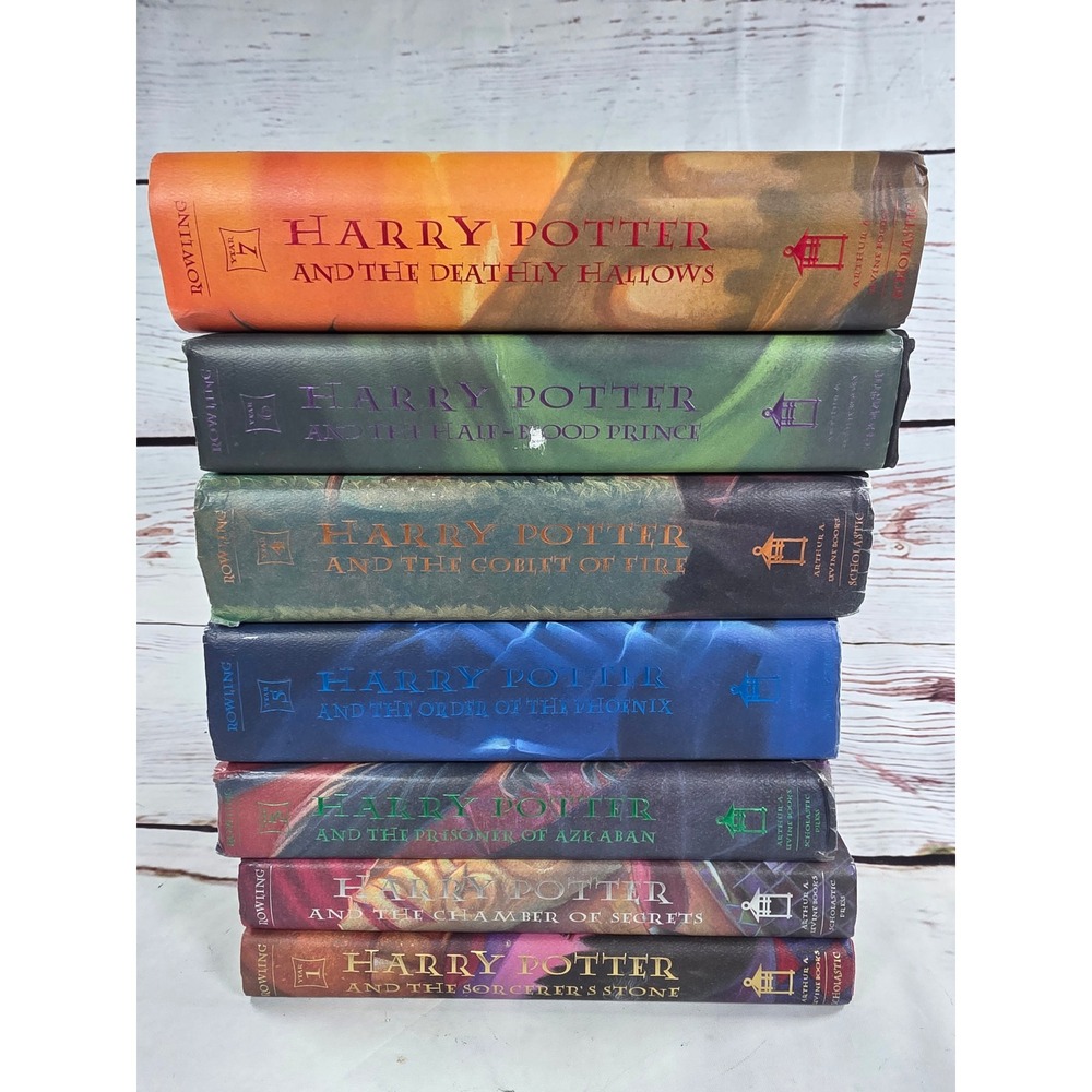 Harry Potter Hardcover Book Set 1-7 J.K. Rowling Scholastic First American Ed